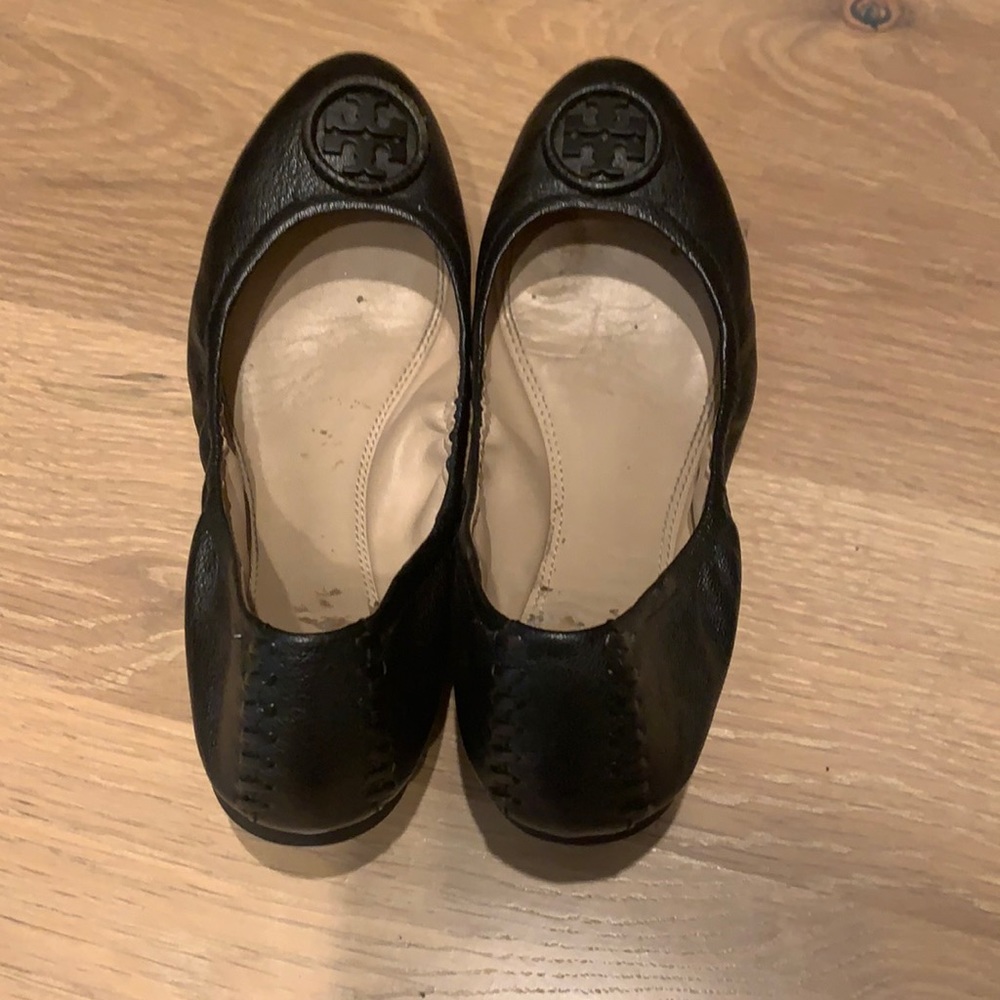 Tory Burch Black Flats